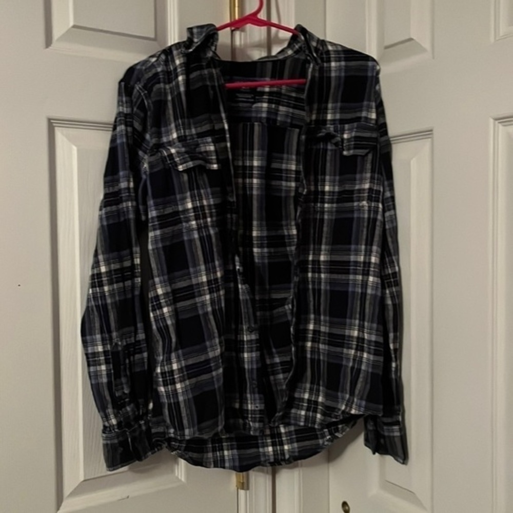 Men’s Faded Glory cardigan flannel button up - Size S